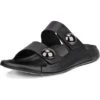 ECCO Cozmo Two Band Button Slide | Sandals