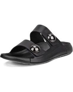ECCO Cozmo Two Band Button Slide | Sandals